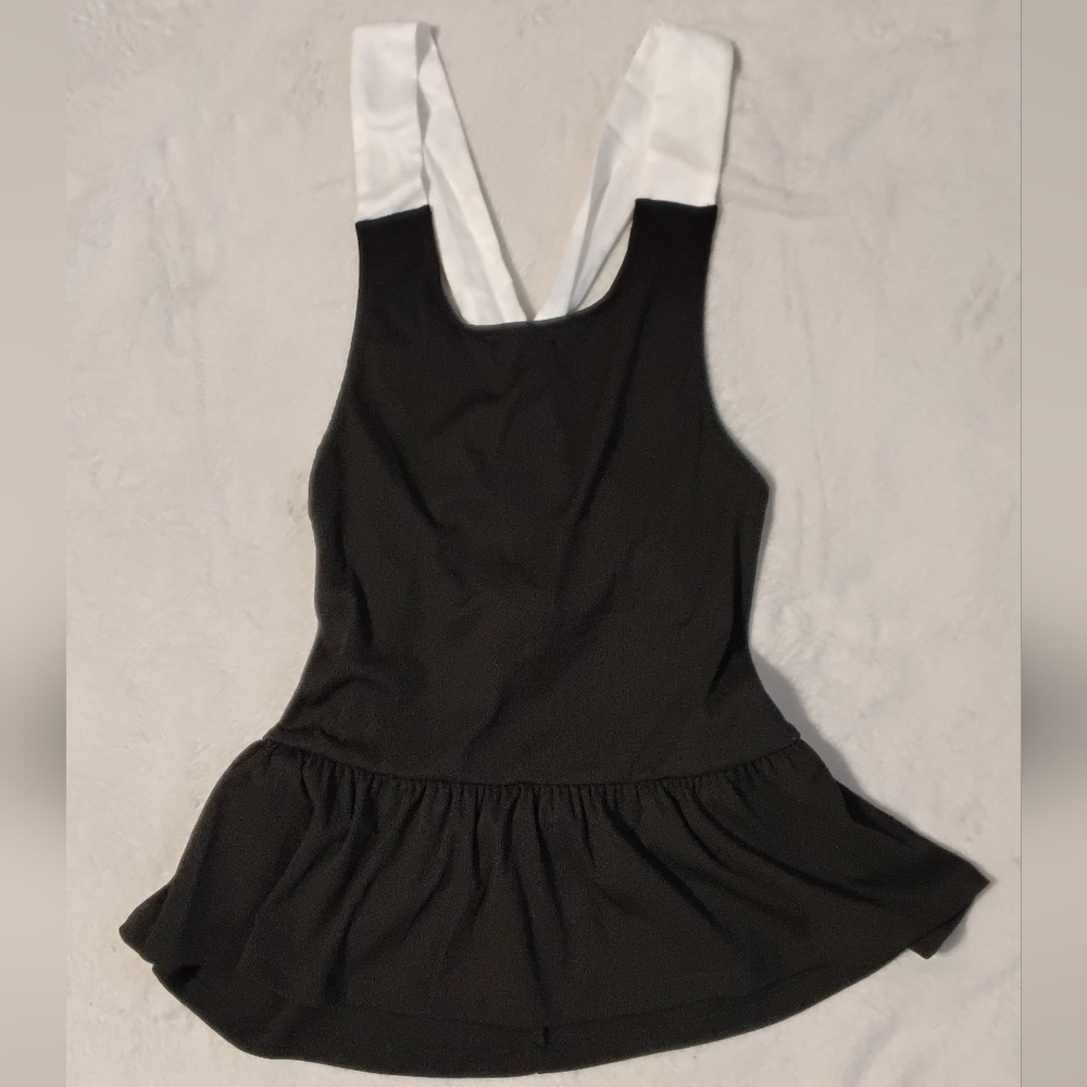 MACARON Black and White Tank Top NWOT
